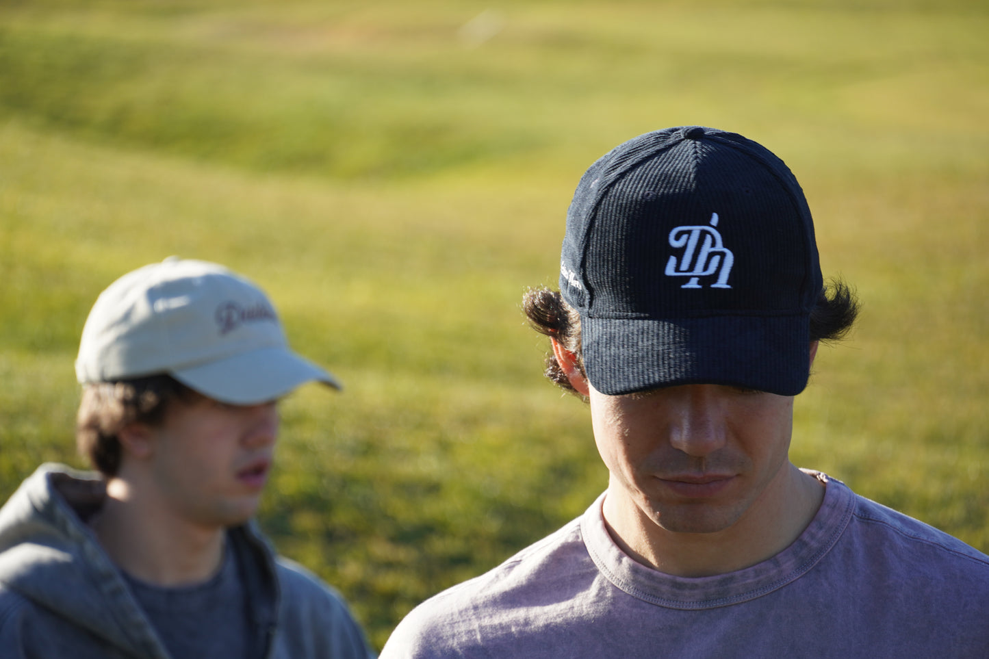Dh Corduroy Cap - Daddies Initials - Dark Navy Blue