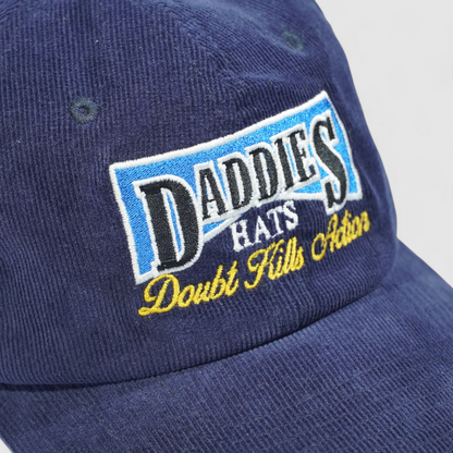 Corduroy Cap - Doubt Kills Action - Navy Blue